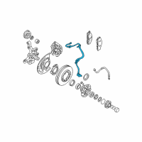 OEM 1996 Nissan Pathfinder Sensor Assembly-Anti SKID, Front RH Diagram - 47910-0W000