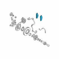 OEM 2002 Infiniti QX4 Front Disc Brake Pad Kit Diagram - 41060-5W585