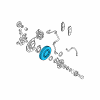 OEM 2000 Infiniti QX4 Rotor-Disc Brake, Front Diagram - 40206-6W500