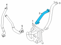 OEM 2021 Hyundai Santa Fe Hose-Oil Cooling Feed Diagram - 25421-3D100