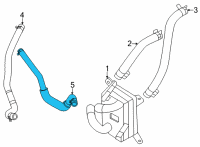 OEM 2022 Hyundai Santa Fe Hose Assembly-Radiator, LWR Diagram - 25415-3D100