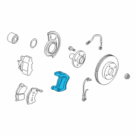 OEM Ford Escape Caliper Mount Diagram - YL8Z-2B292-AA