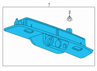 OEM Chevrolet Suburban License Lamp Diagram - 84723575