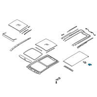 OEM 2016 Kia Sorento Motor Assembly-PANORAMAR Diagram - 81631C5500