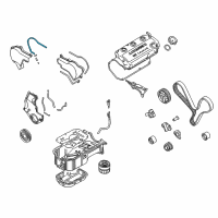 OEM 2004 Chrysler Sebring Gasket-Timing Cover Diagram - MD314351