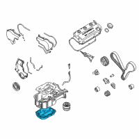 OEM 2001 Chrysler Sebring Pan-Engine Oil Diagram - MD320639