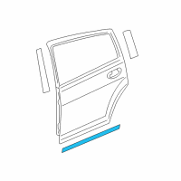 OEM 2008 Dodge Caliber Molding-Rear Door Diagram - 5160269AC