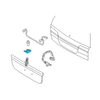 OEM 2001 Ford Taurus License Lamp Diagram - F6DZ-13550-BA