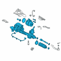 OEM 2017 Honda Civic Rack Assembly, Power Steering (Eps) (Service) Diagram - 53620-TGG-A22