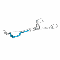 OEM 2004 Lincoln LS Catalytic Converter Diagram - 3W4Z-5E212-AA