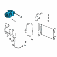 OEM 2019 Chevrolet Spark Compressor Diagram - 42483362