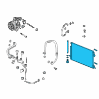 OEM 2018 Chevrolet Spark Condenser Diagram - 94524859