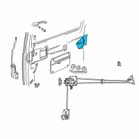 OEM Dodge B3500 Cylinder Lock-Side Cargo Door Diagram - 55347099AE