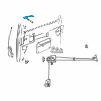 OEM Dodge B350 Handle-Sliding Door Exterior Diagram - 55076303