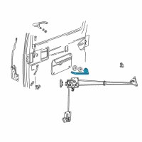 OEM 1997 Dodge B2500 Handle-Cargo Door Interior Diagram - 55076081
