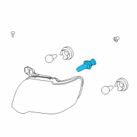 OEM 2009 Ford Expedition High Beam Bulb Diagram - 5C3Z-13N021-AA