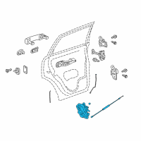 OEM 2012 Chevrolet Captiva Sport Lock Assembly Diagram - 22785489