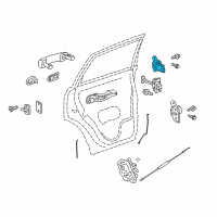 OEM 2015 Chevrolet Captiva Sport Upper Hinge Diagram - 96623964
