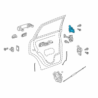 OEM 2010 Saturn Vue Upper Hinge Diagram - 96623964