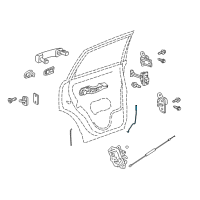OEM 2014 Chevrolet Captiva Sport Lock Rod Diagram - 96660966