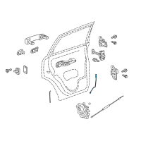 OEM Saturn Lock Rod Diagram - 96660966