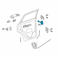 OEM 2014 Chevrolet Captiva Sport Door Check Diagram - 95929942