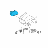 OEM Dodge Magnum Headlamp Assembly Diagram - 4805755AG