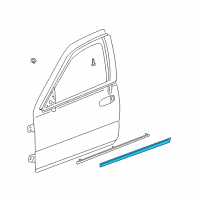 OEM 2000 Cadillac Seville Lower Molding Diagram - 25693996