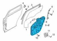 OEM 2021 Kia Sorento Panel Assembly-Rear Door Diagram - 83471P2000