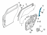OEM 2021 Kia Sorento Channel Assembly-Rear Do Diagram - 83550P2000