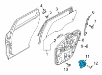 OEM Kia Sorento Motor Assembly-Power WDO Diagram - 83450P2000