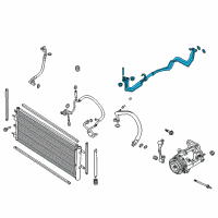 OEM Lincoln AC Tube Diagram - HS7Z-19A834-A