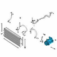 OEM 2013 Ford Fusion Compressor Assembly Diagram - DG9Z-19703-V