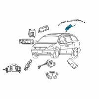 OEM 2002 Dodge Caravan Sensor-Side AIRBAG Impact Diagram - 4727069AD