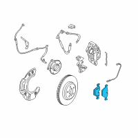 OEM 2013 BMW 760Li Disc Brake Pad Set Front Diagram - 34-11-6-794-464