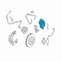 OEM 2014 BMW 760Li Brake Caliper Left Diagram - 34-11-6-786-827