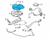 OEM 2022 GMC Sierra 2500 HD Heat Shield Diagram - 84948480