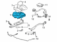 OEM 2022 Chevrolet Silverado 2500 HD Tank Strap Diagram - 85108193