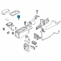 OEM Kia Amanti Cup Holder Assembly Diagram - 846703F50594