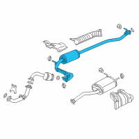 OEM Honda Pipe B, Exhuast Diagram - 18220-T7W-A81