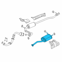 OEM 2017 Honda HR-V Muffler, Exhuast Diagram - 18307-T7W-305