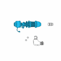 OEM 1997 Ford F-250 Air Cleaner Assembly Diagram - F65Z-9600-AA