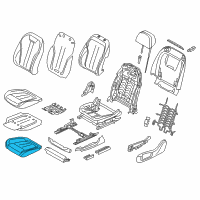 OEM 2017 BMW 740i xDrive Padded Section, Basic Seat, Right Diagram - 52-10-7-478-172