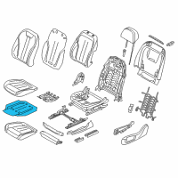 OEM 2017 BMW 750i Heating Element, Basic Seat Diagram - 52-10-7-357-404