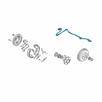 OEM 2005 Kia Sedona Sensor Assembly-Rear Diagram - 0K55343712B