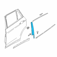 OEM 2018 BMW X1 Cover, Column B, Door, Rear Left Diagram - 51-35-7-349-675