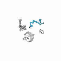 OEM 2001 Honda Civic Tube Assy., Master Power Diagram - 46402-S5W-A01