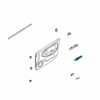 OEM 2005 Kia Rio Power Window Main Switch Assembly Diagram - 93570FD30001