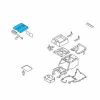 OEM Dodge Ram 1500 Cover-ARMREST Bin Diagram - 1DN451J3AA