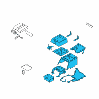 OEM 2009 Dodge Ram 3500 BOX/BIN-Floor Diagram - 1ER69XDHAA